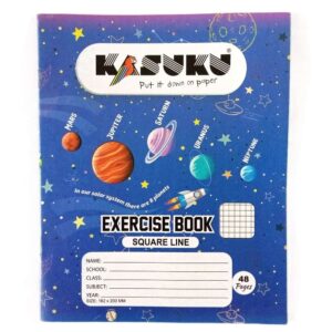 Kasuku Square Line Exercise Book 48 Pages Blue