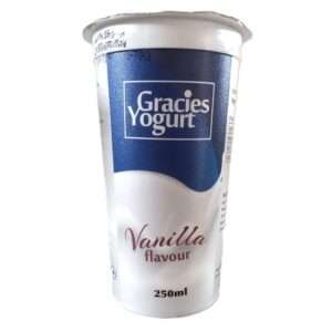 Gracies Vanilla Flavour Yoghurt 250ml