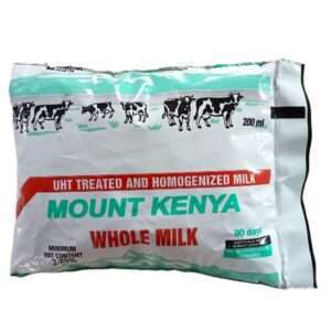 Mount Kenya UHT Treated Whole Milk 200ml