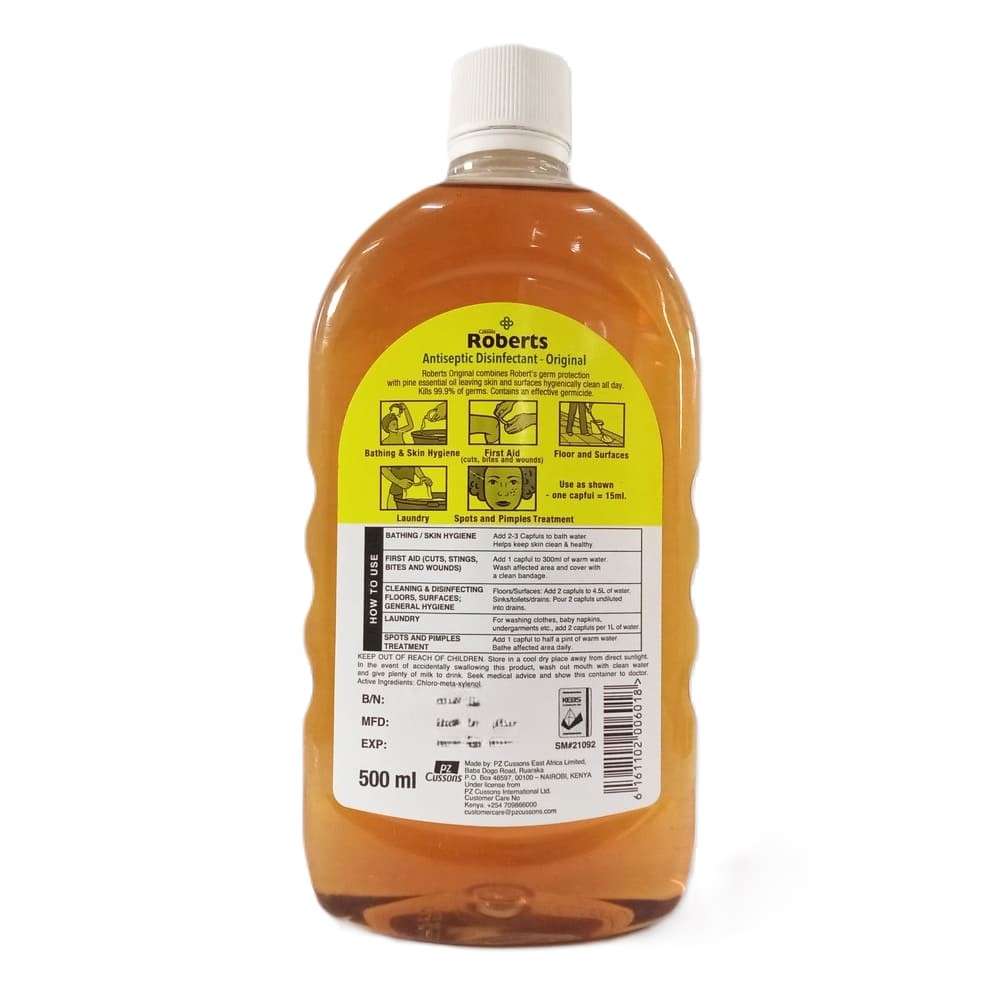 Cussons Roberts Antiseptic Disinfectant Liquid 500ml